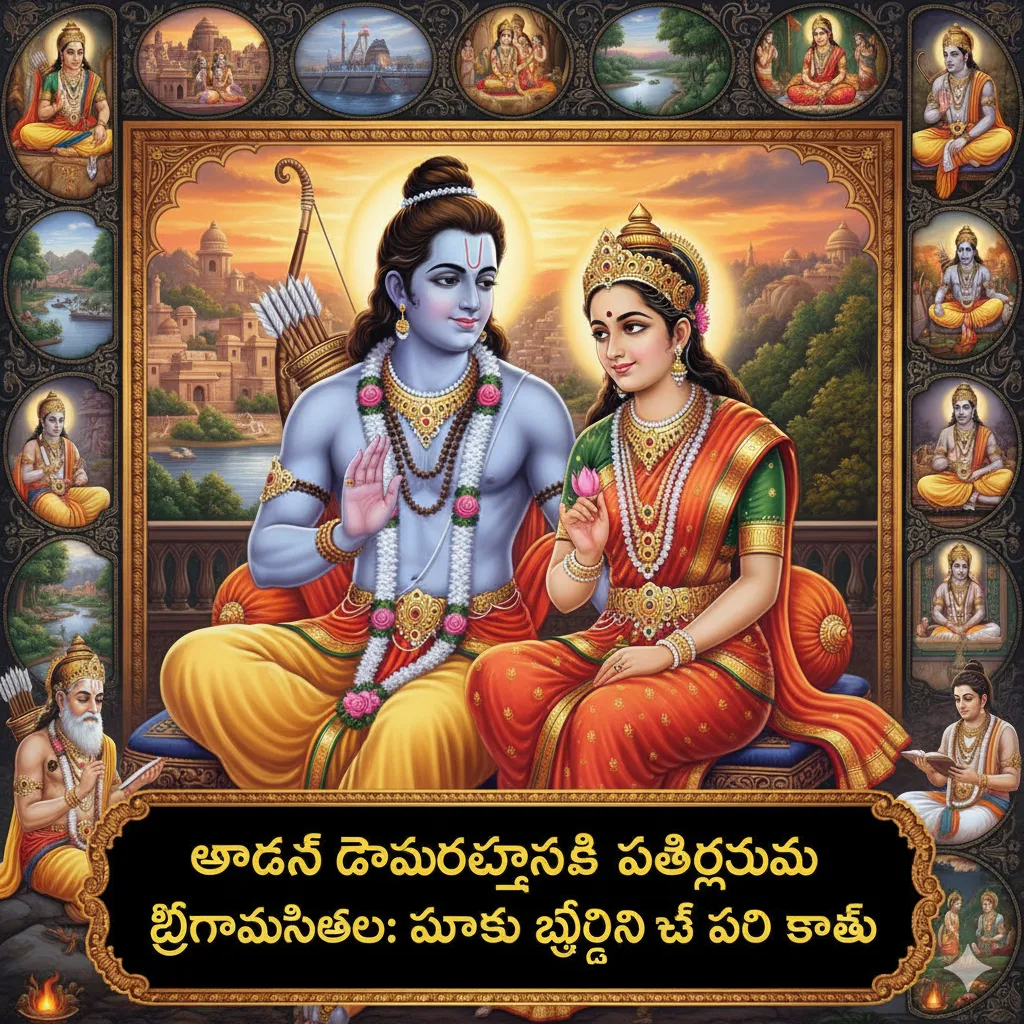💞 ఆదర్శ దాంపత్యానికి ప్రతిరూపం – శ్రీరామసీతలు: మనకు స్ఫూర్తినిచ్చే వారి కథ (Rama and Sita – The Divine Couple Who Defined Ideal Marriage)