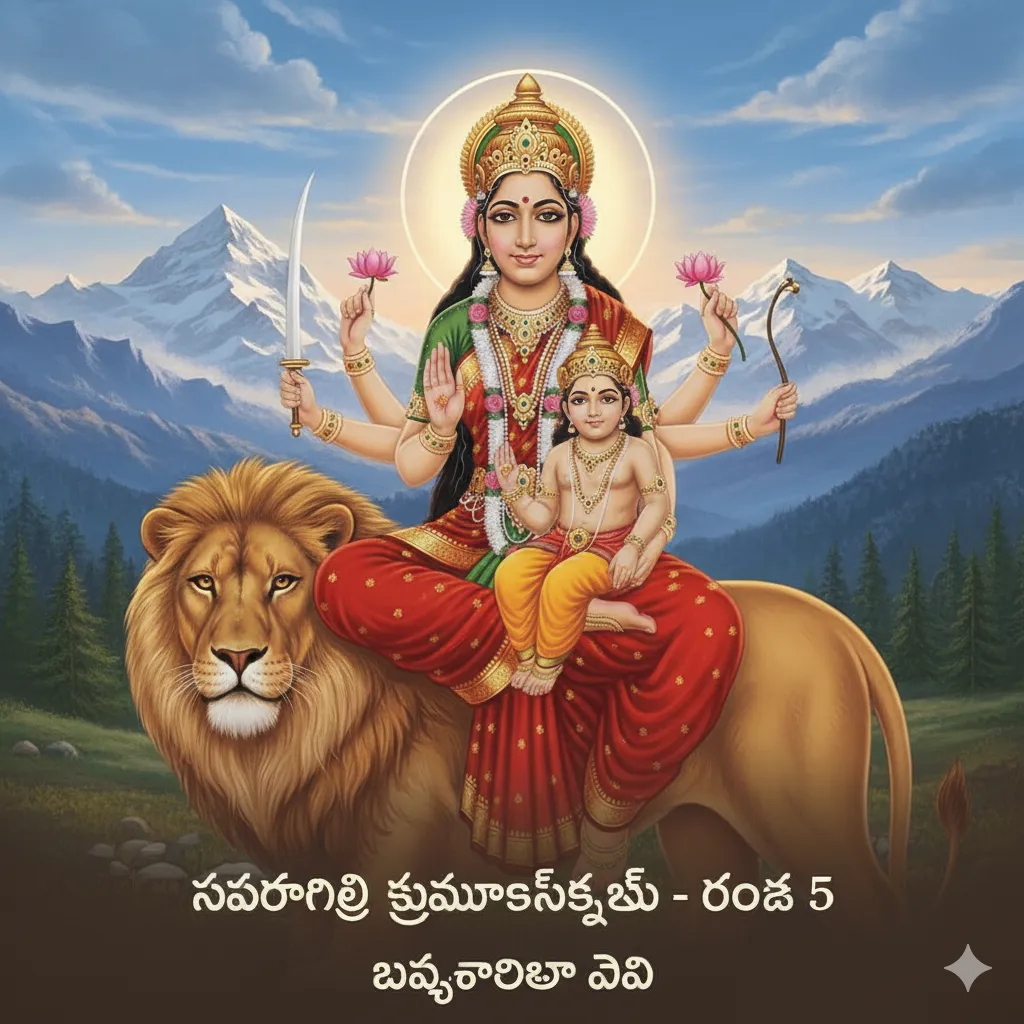 Day 5 – స్కందమాత దేవి (Goddess Skandamata)