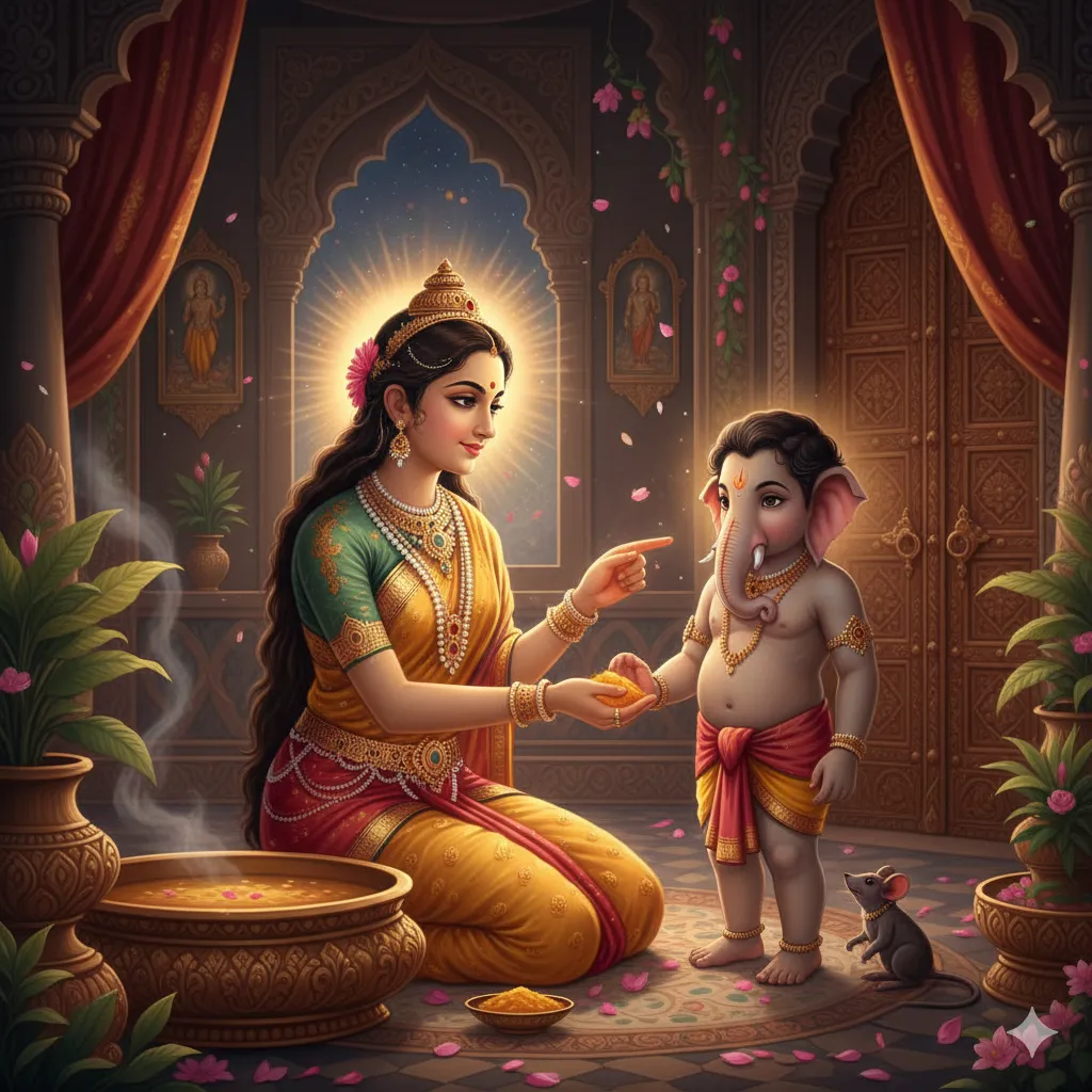 వినాయకుడి జననం – గణేశుడి ఆవిర్భావ గాథ (The Birth of Lord Ganesha)