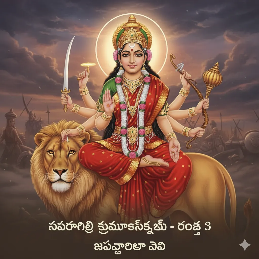 Day 3 – చందఘంటా దేవి (Goddess Chandraghanta)