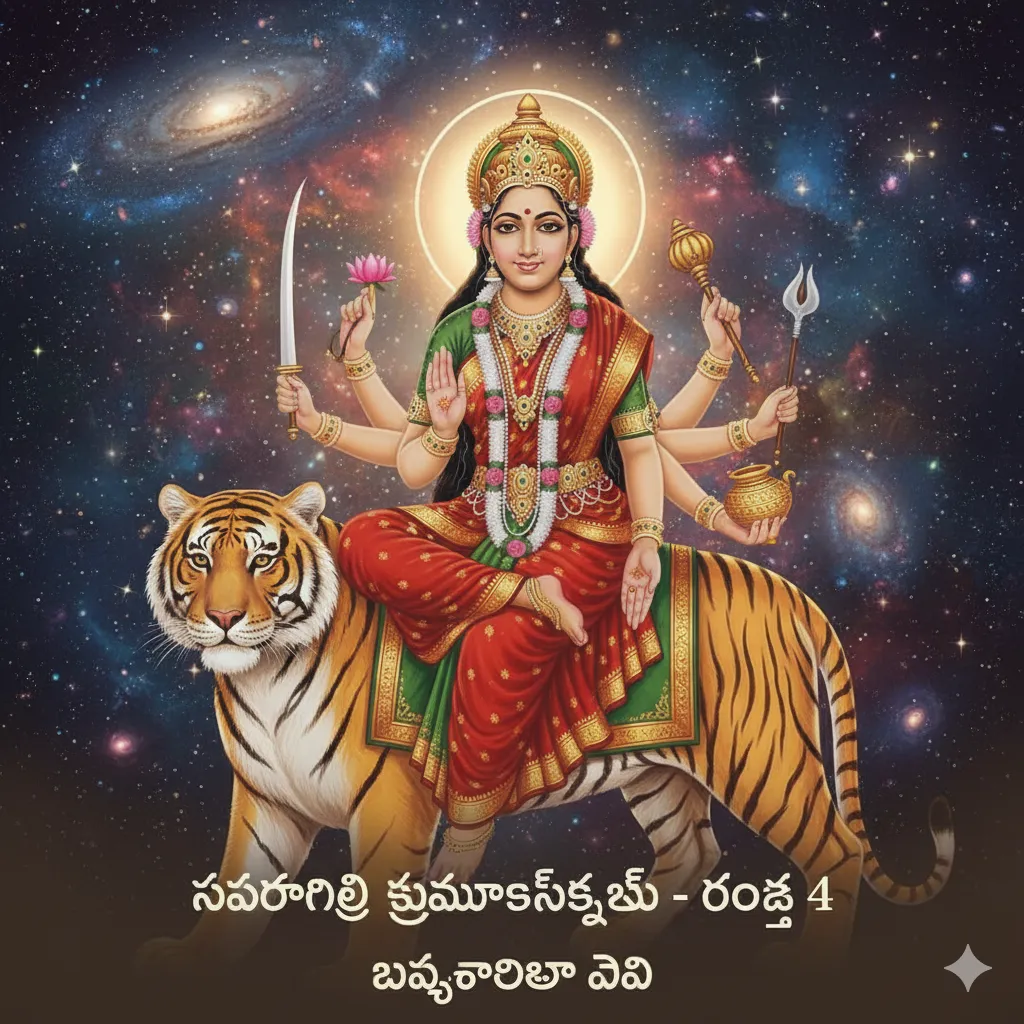Day 4 – కూష్మాండా దేవి (Goddess Kushmanda)