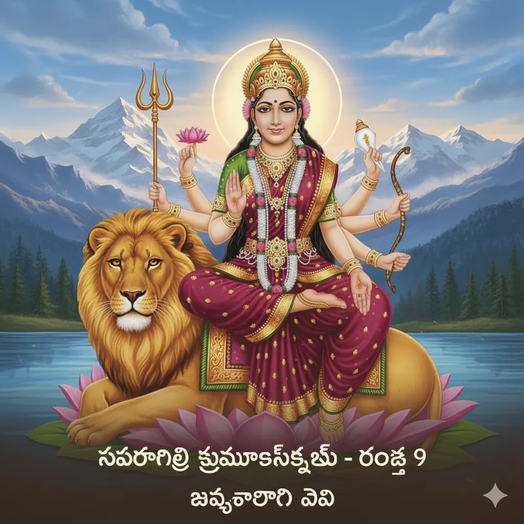 Day 9 – సిద్ధిదాత్రి దేవి (Goddess Siddhidatri)