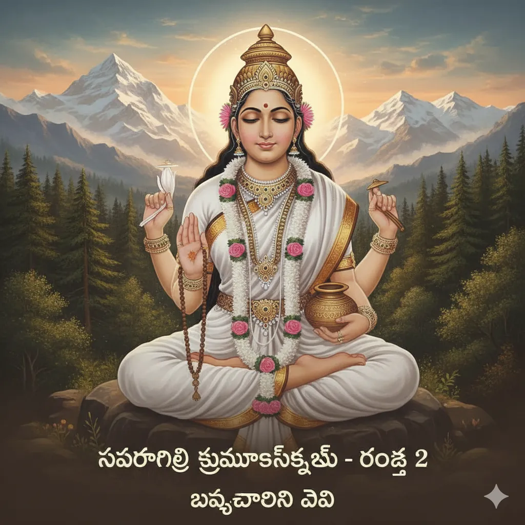 Day 2 – బ్రహ్మచారిణి దేవి (Goddess Brahmacharini)